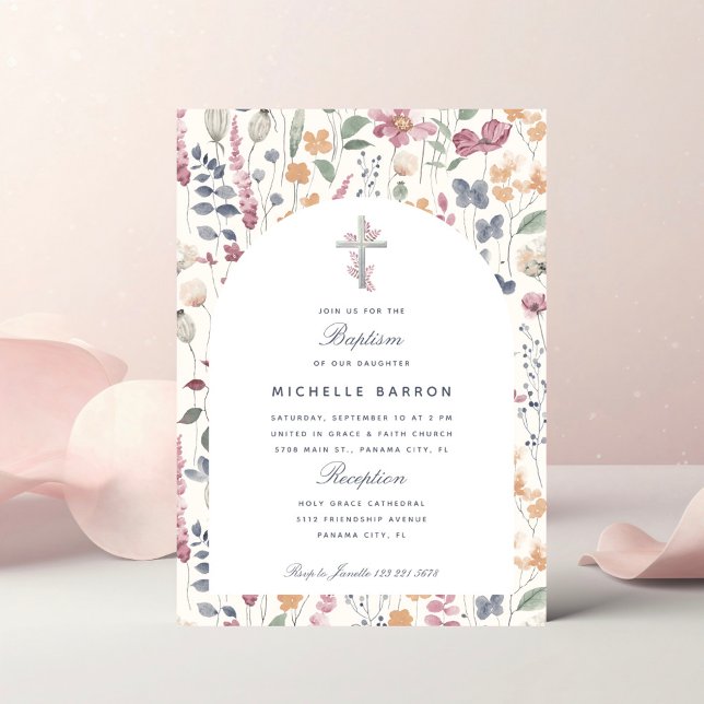 Invitación Botanical Grace Baptism (Subido por el creador)