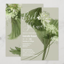 Invitación Botánico de Acuarela Floral Moderna | Champán