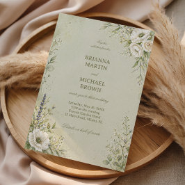 Invitación Botánico de Salvia Suave