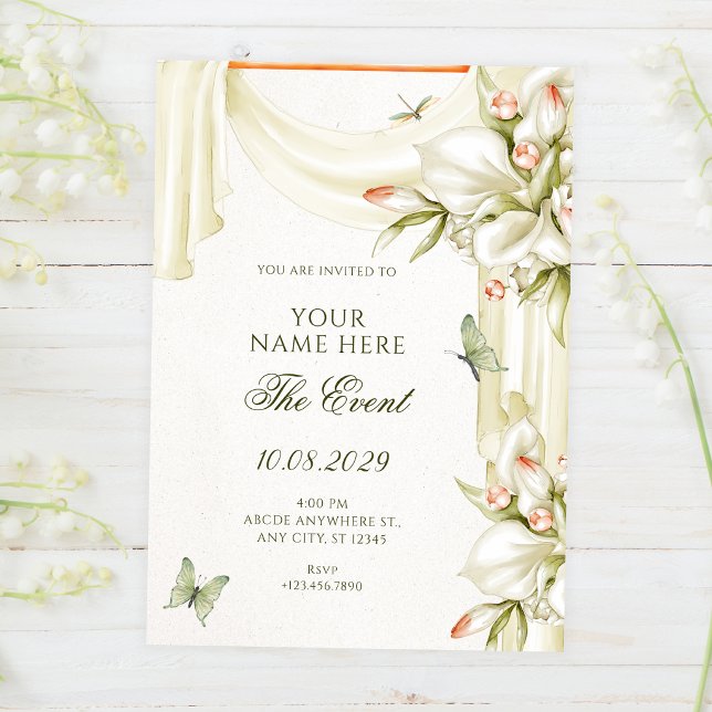Invitación Botánico floral decorativo (Subido por el creador)