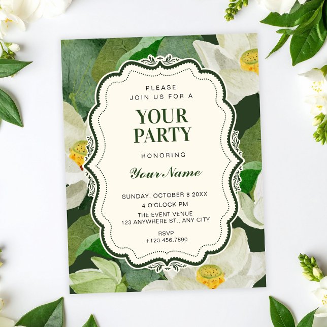 Invitación Botánico Verde  (Subido por el creador)