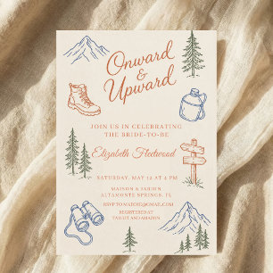 Invitación Botas de montaña de aventura para boda
