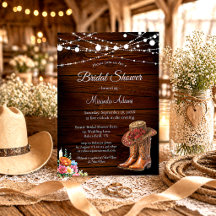 Botas de vaquera de madera rústica Regalo de boda 
