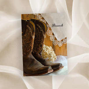 Invitación Botas de Vaquero Country y Desayuno Brunch después