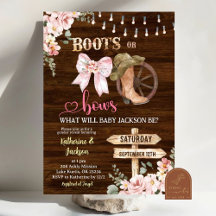 Botas o Lazos Florales Rústicos de Madera Revelaci