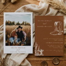 Botas occidentales minimalistas País  Foto Boda