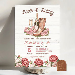 Invitación Botas y burbujas Desfile Floral de Champagne Nupci