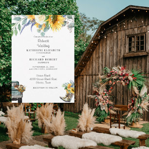 Invitación Botas y sombrero de vaquero para boda country con