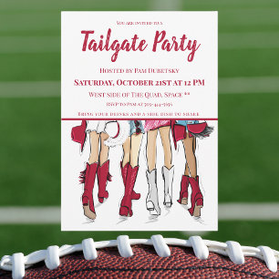 Invitación Botas y sombreros de vaquero para tailgate de Alab