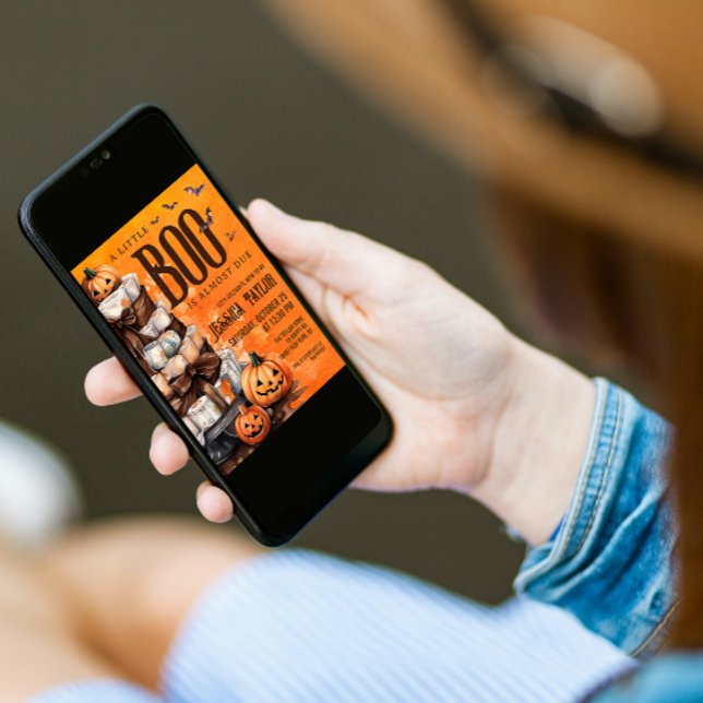 Invitación Bote casi debido al Baby Shower de tarta de pañale (Subido por el creador)