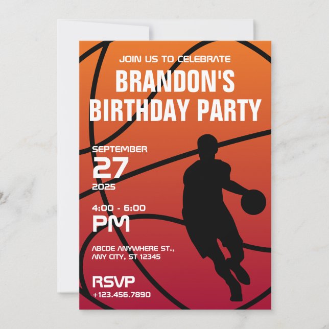 Invitación Bote de fútbol moderno (Anverso)