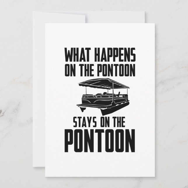 Invitación Bote Pontoon (Anverso)