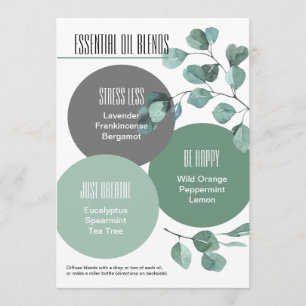 Invitación Botella de rodillo para mezclas de aceite esencial