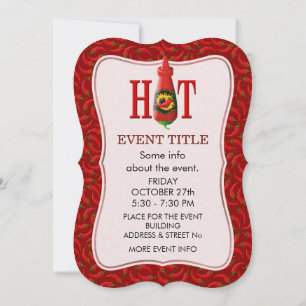 Invitación Botella de salsa picante
