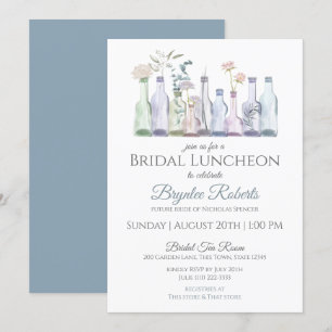 Invitación Botella de vidrio Vases Bridal Luncheon