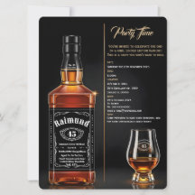 Botella de Whiskey Envejecida a la Perfección Cump