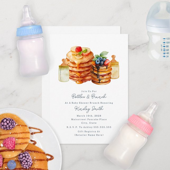 Invitación Botellas + Brunch Baby Shower Breakfast (Subido por el creador)