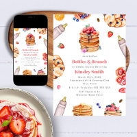 Botellas Brunch Chica Baby Shower Pancake Desayuno