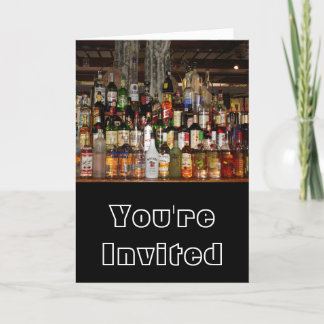 Invitación Botellas de licor