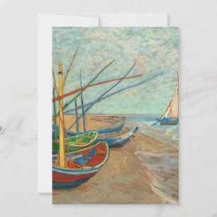 Invitación Botes pesqueros Vincent Van Gogh