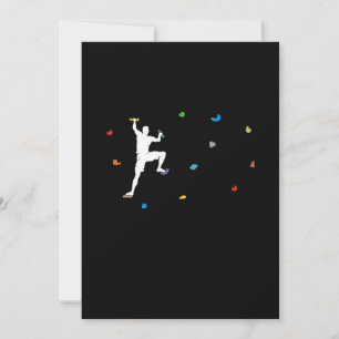 Invitación Boulder Wall Boulder Hall Climber Gift