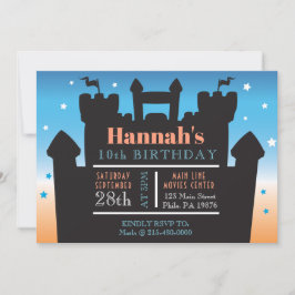 Invitación BOUNCE HOUSE CASTLE BIRTHDAY PARTY INFLATABLE Jump