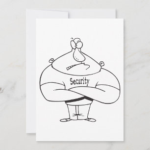 Invitación Bouncer de seguridad