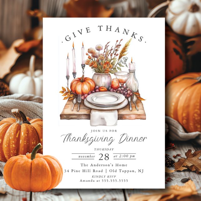 Invitación Bountiful Blesss Thanksending Dinner (Subido por el creador)