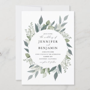Invitación Bouquet de la vegetación