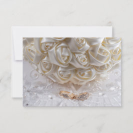 Invitación Bouquet de novias 7060 con anillos Bodas