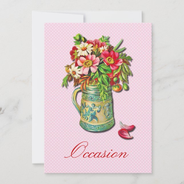 Invitación Bouquet vintage (Anverso)