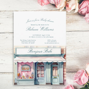 Invitación Boutique Bonjour Bebe Baby Ducha