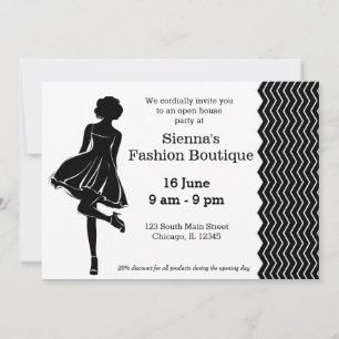 Invitación Boutique de moda