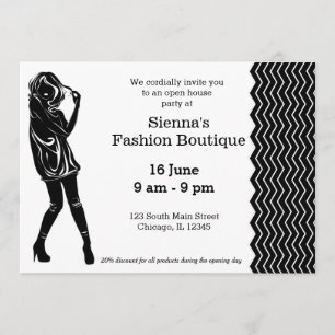 Invitación Boutique de moda