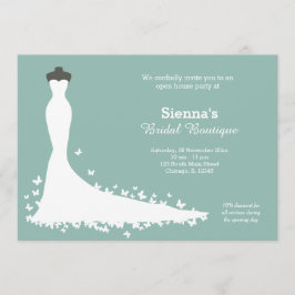 Invitación Boutique nupcial - Elija su color de fondo