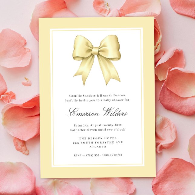 Invitación Bow Bow Baby Boy Shower (Subido por el creador)