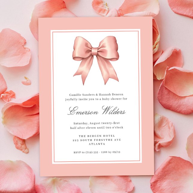 Invitación Bow Bow Baby Shower (Subido por el creador)