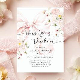 Invitación Bow está atando la ducha nupcial