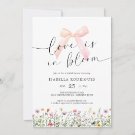 Invitación Bow Floral Love in Bloom Bridal Shower