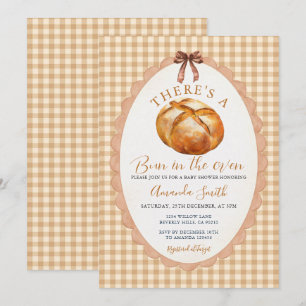 Invitación Bow Hay un Bollo en el Horno Dulces para Baby Show