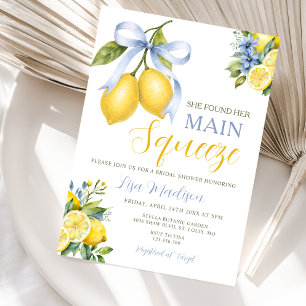 Invitación Bow Lemon Encontró Su Despedida de Soltera Princip