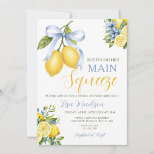 Invitación Bow Lemon Encontró Su Despedida de Soltera Princip