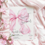 Invitación Bow Rosado Dulce Dieciséis Cumpleaños<br><div class="desc">Dulce cumpleaños Pink Bow Invitación para una estética del arco moderno celebración de 16 años</div>