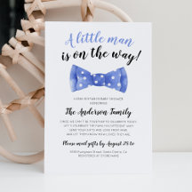 Bow Tie Baby Shower Por Correo A Larga Distancia