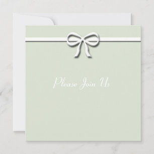 Invitación Bow verde