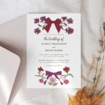 Bows & Blossoms Magneta Coquette Boda