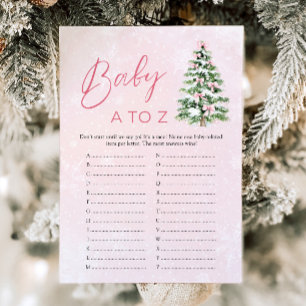 Invitación Bows Navidades Baby Items A to Z Baby Shower Game