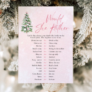 Invitación Bows Navidades Prefiere El Juego De Baby Shower