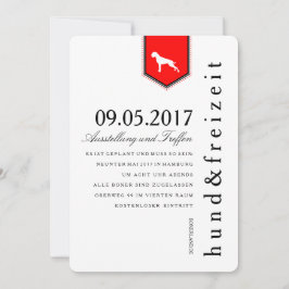 Invitación Boxer Hunde Einladung