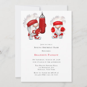 Invitación Boxing Gnomes Birthday Bash